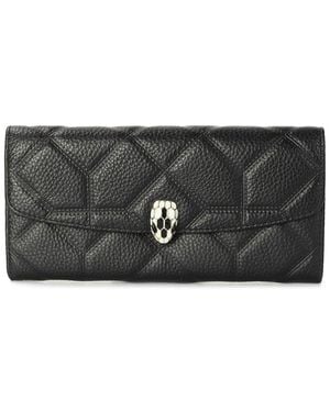 Tiffany & Fred Paris Quilted Leather Wallet - Black