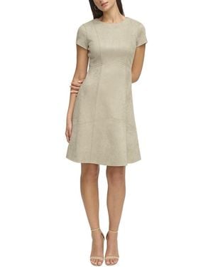 Kensie A-Line Dress - Natural