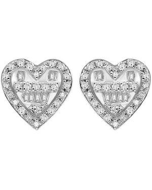 Diana M. Jewels Fine Jewellery 14k 0.19 Ct. Tw. Diamond Earrings - Grey