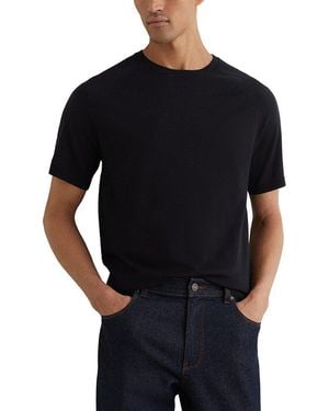 Reiss Brook Raglan Merino Wo Wool Sweater - Black