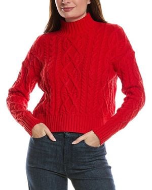 Michael Stars Suki Cable Jumper - Red