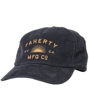 Faherty Sun Rays Corduroy Hat - Blue