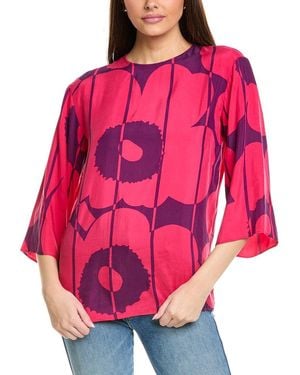 Marimekko Oaja Vesi Unikko Top - Pink