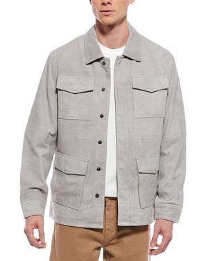 Blank NYC Suede Shirt Jacket - Grey