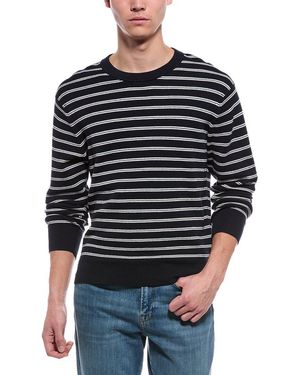 Rag & Bone Lewis Striped Crewneck Sweatshirt - Black