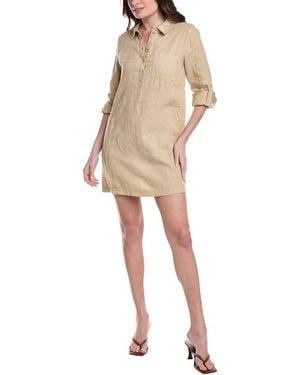 Michael Stars Eleanor Utility Linen Shift Dress - Natural