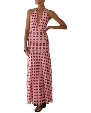 DELI S Printed Maxi Dress - Red