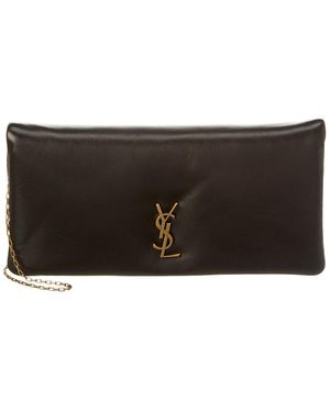 Black clutch bag ysl deals