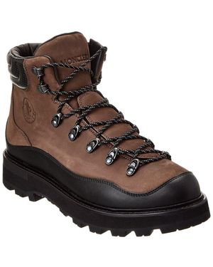 Moncler Peka Trek Leather Boot - Brown