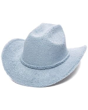 San Diego Hat Honey Sherpa Cattleman's Crease Hat - Blue