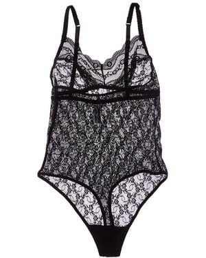 B.tempt'd Lace Kiss Bodysuit - Black