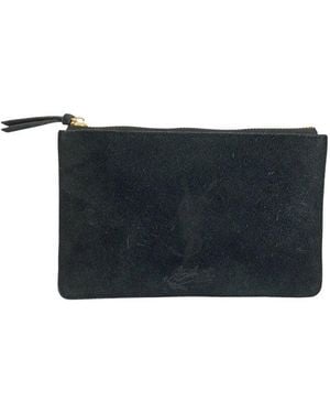 Saint Laurent Suede Pouch (Authentic Pre-Loved) - Multicolor