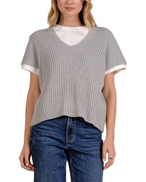 Elan Wool-blend Pullover - Gray