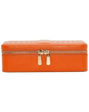Wolf Handmade Maria Medium Zip Case - Orange