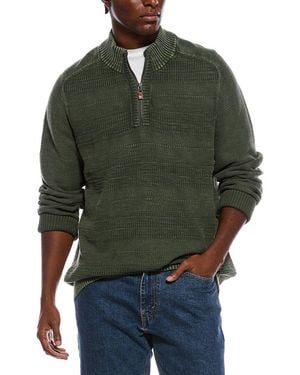 Tommy Bahama Saltwater Textured 1/2-Zip Pullover - Green