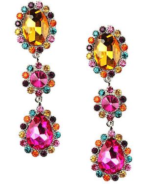 Eye Candy LA Cascade Drop Earring - Pink