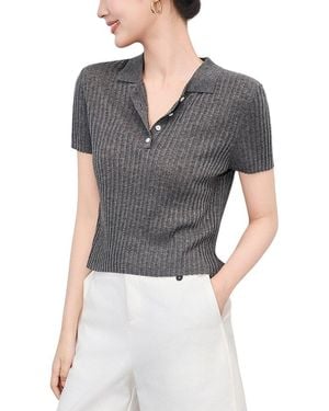 WLZD Linen-Blend T-Shirt - Gray