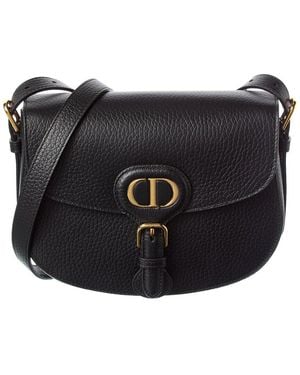 Dior Bobby Medium Leather Shoulder Bag - Black