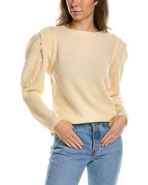 Lea & Viola Braided Wool & Cashmere-Blend Jumper - Natural