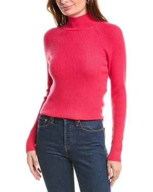 Brodie Cashmere Wool & Cashmere-Blend Skinny Mock Neck Jumper - Red