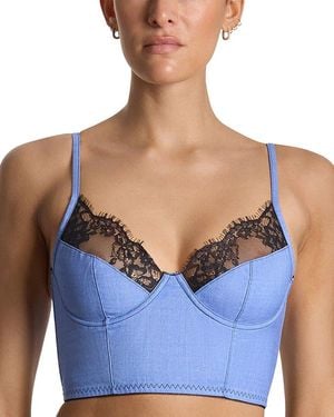 Hanky Panky Longline Bra - Blue