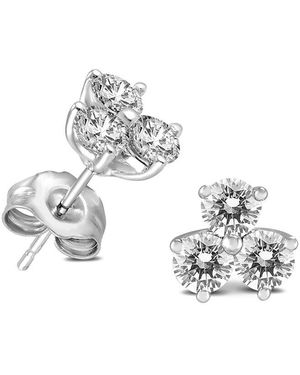 True Diamond 14k 0.46 Ct. Tw. Diamond Studs - Metallic