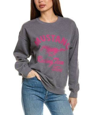 Junk Food Mustang Racing Team Ford Sweatshirt - Grey