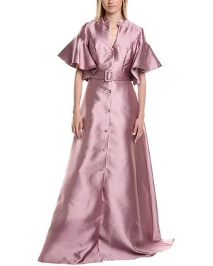 Rene Ruiz Mikado Shirtgown - Pink