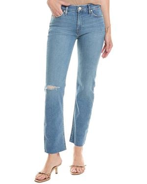 Hudson Jeans Nico Mid-Rise Camper Straight Ankle Jean - Blue