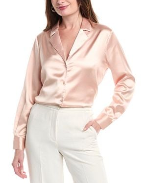 Endless Rose Classic Satin Overshirt - Natural