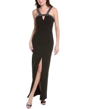 Vince Camuto Crystal Embellished Gown - Black