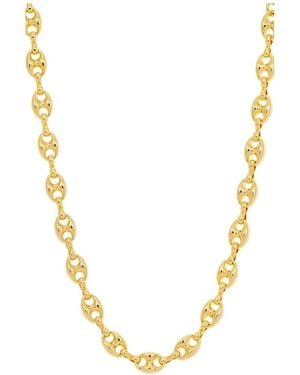Savvy Cie 18k Plated Mariner Link Necklace - Metallic