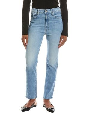 Mother High-waist Rider Hover Comeback Kid Jean - Blue