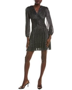 Maison Tara Long Sleeve Mini Dress - Black