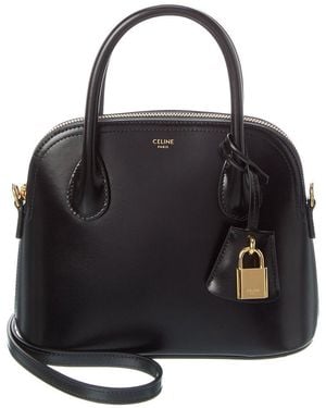 Celine Teen Honorine Leather Satchel - Black