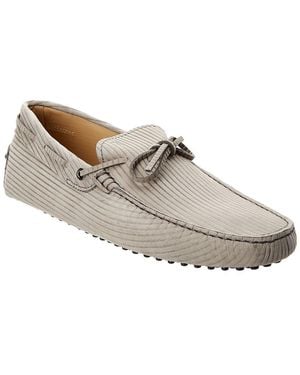 Tod's Tods Gommino Leather Moccasin - White