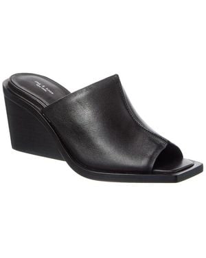 Rag & Bone Santiago Leather Wedge Sandal - Black
