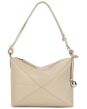 Tiffany & Fred Paris Smooth Leather Hobo Bag - Natural