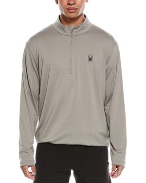 Spyder Prospect 1/2-Zip Mock Neck Baselayer Pullover - Gray