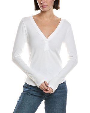 Grey State Top - White