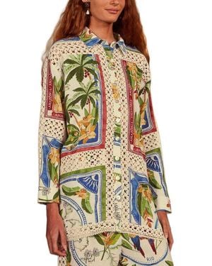 FARM Rio Crochet Shirt - Multicolour
