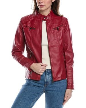 RENE LION Moto Jacket - Red