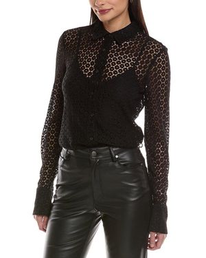Rag & Bone Yvette Lace Shirt - Black