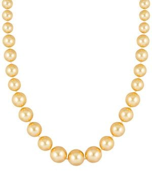 Splendid 8-16Mm Pearl Plated Necklace - Metallic