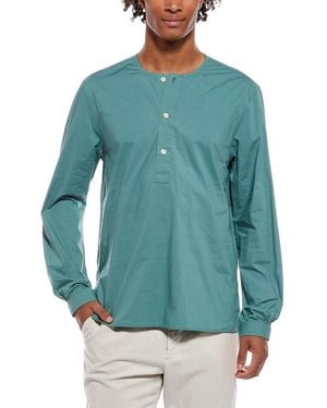 Officine Generale Officine Generale Ezekiel Poplin Shirt - Blue