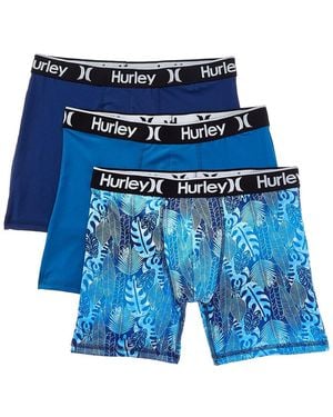 Hurley 3Pk Regrind Boxer Brief - Blue