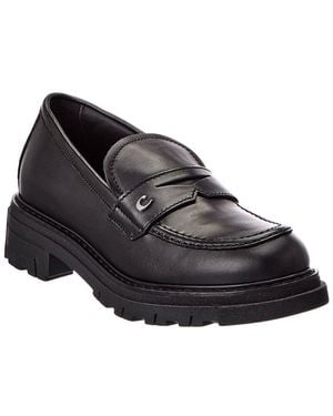 La Canadienne Doe Leather Loafer - Black