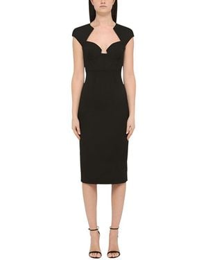 CAMILA BLANCO Midi Dress - Black