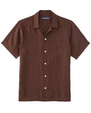 J.McLaughlin Montauk Woven Shirt - Brown