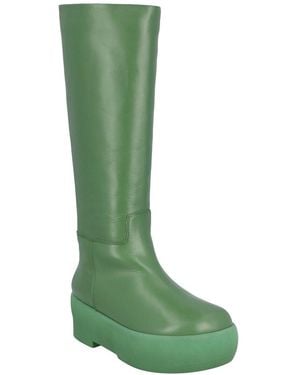 Gia Borghini X Pernille Teisbaek Gia16 Leather Boot - Green